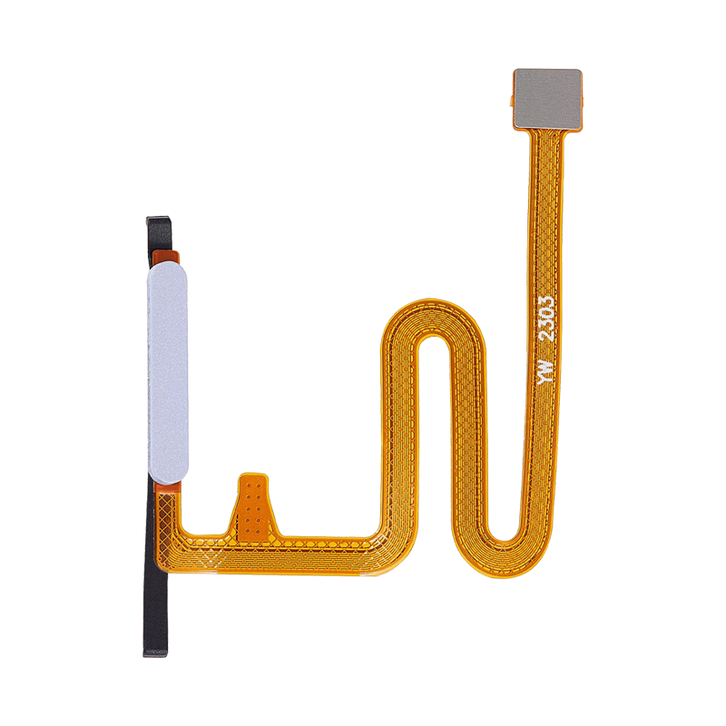 Fingerprint Scanner With Flex Cable Compatible for Samsung Galaxy A14 4G (A145B / 2023) - Silver